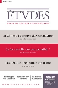 François Euvé - Etudes N° 4270, avril 2020 : .