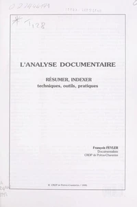 L'analyse documentaire