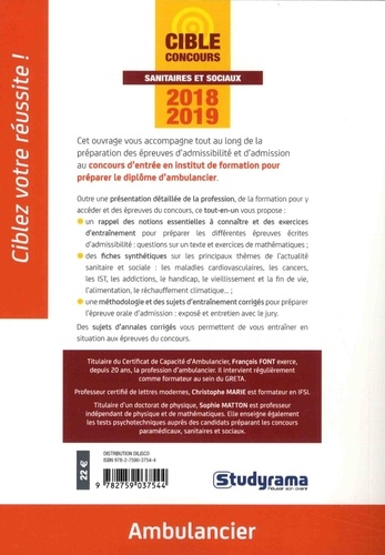 Concours Ambulancier  Edition 2018-2019