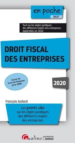 Droit fiscal des entreprises  Edition 2020