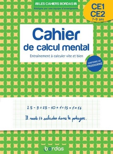 Cahier de calcul mental CP-CE2 - Entraînement à... de François Hennard -  Grand Format - Livre - Decitre