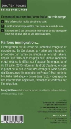 Parlons immigration en 30 questions  édition revue et corrigée