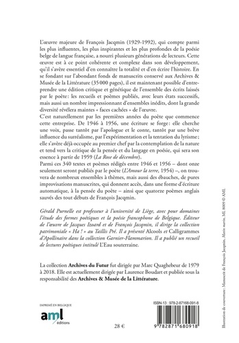 Oeuvre complètes, tome 1. L'Amour la Terre - 1946-1956