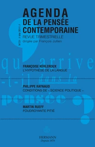 Agenda de la pensée contemporaine N° 21, Eté 2011