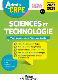 Admis au CRPE 2027-2028 - Sciences et technologie : Epreuve écrite d’admissibilité L3