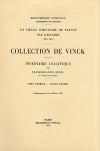 Inventaire analytique de la collection De Vinck