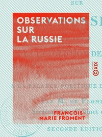 Observations sur la Russie - Relatives à la révolution de France et à la balance politique de l'Europe