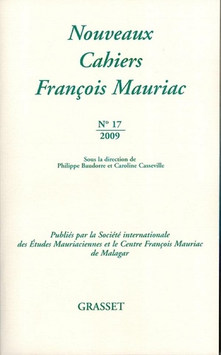 Nouveaux cahiers François Mauriac N°17