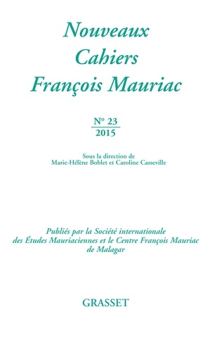 Nouveaux cahiers François Mauriac n°23