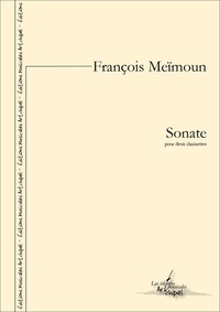 François Meïmoun - Sonate - partition pour deux clarinettes.