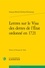 Lettres sur le visa des dettes de l'état ordonné en 1721