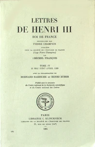 Lettres de Henri III, roi de France