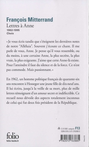 Lettres à Anne (1962-1995)