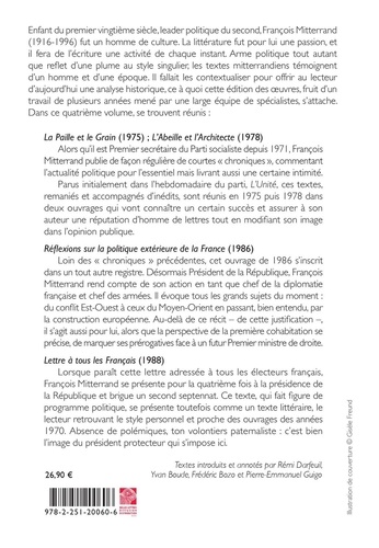 Oeuvres. Volume 4, La paille et le Grain ; L'Abeille et l'Architecte ; Réflexions sur la politique extérieure de la France ; Lettre à tous les Français