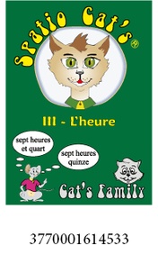 François Petit - Jeu de cartes Spatio Cat's 3 - L'heure - CP à CE2.