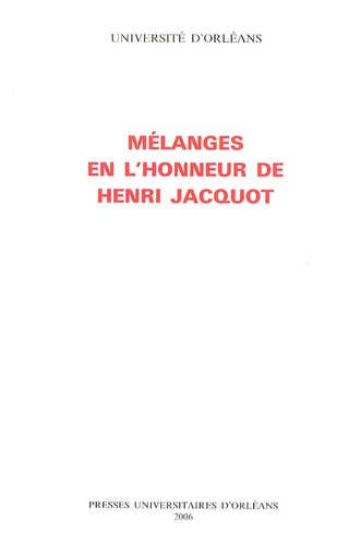 François Priet - Mélanges en l'honneur de Henri Jacquot.