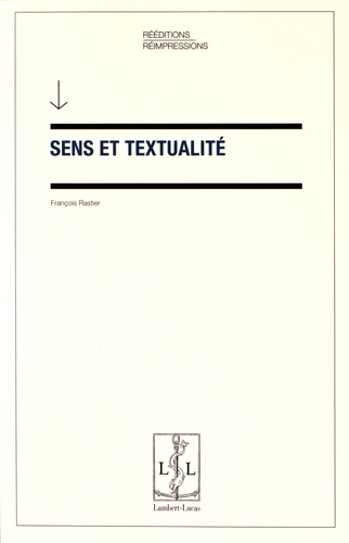 Sens et textualité 2e édition revue et augmentée