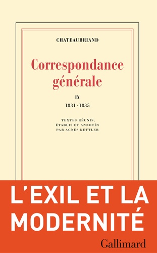 Correspondance générale. Tome 9, 1831-1835