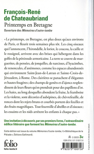 Printemps en Bretagne. Ouverture des Mémoires d'outre-tombe