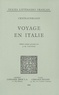 François-René de Chateaubriand - Voyage en Italie.