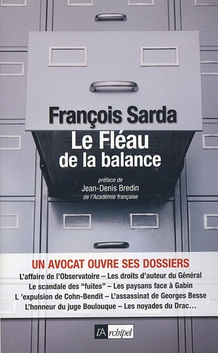 François Sarda - Le Fléau de la balance.