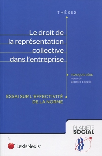 François Sèbe - Le droit de la représentation collective dans l'entreprise - Essai sur l'effectivité de la norme.