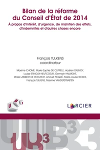 Bilan de la réforme du Conseil d'Etat de 2014