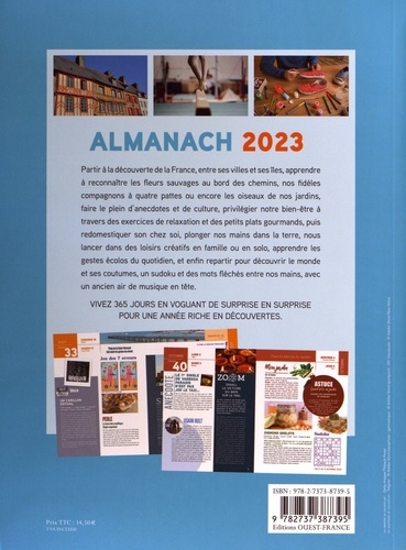 Une année de découvertes. Almanach  Edition 2023