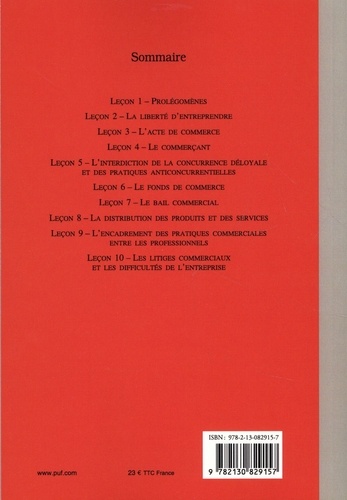 Manuel de droit commercial 2e édition