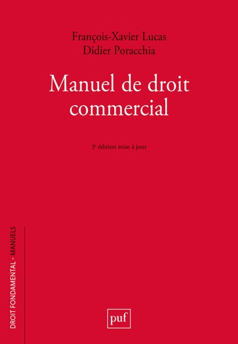 Manuel de droit commercial 3e édition