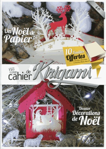 François-Xavier Saurin - Cahier de kirigami - Décorations de Noël. Avec 10 feuilles.