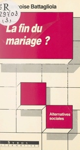 Françoise Battagliola et Jean-Marie Gourvil - La fin du mariage ? - Jeunes couples des années 80.