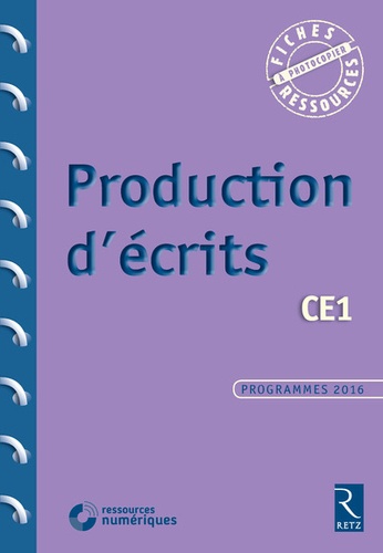 Françoise Bellanger - Production d'écrits CE1. 1 Cédérom