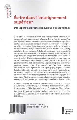 Ecrire dans l'enseignement supérieur. Des apports de la recherche aux outils pédagogiques