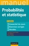 Françoise Couty-Fredon et Jean Debord - Mini manuel de probabilités et statistique - Cours + QCM.