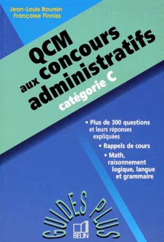 Françoise Finiss et Jean-Louis Boursin - QCM aux concours administratifs, catégorie C.