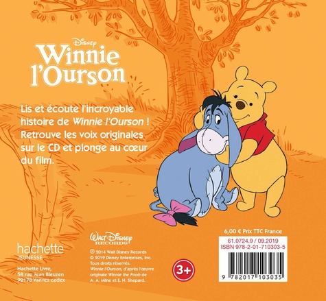 Winnie l'ourson  avec 1 CD audio