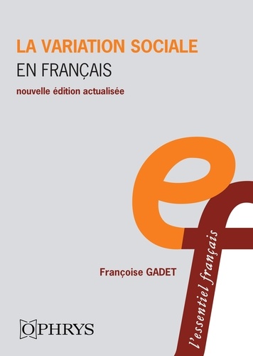 La variation sociale en français 3e édition