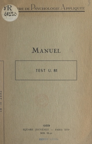 Manuel d'application: Test U. 81