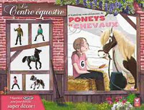 Françoise Laurent et Arnaud Crémet - Le centre équestre - Coffret avec un livre et 5 figurines.