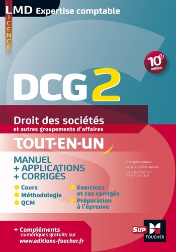 DCG 2 - Droit des sociétés et autres groupements d'affaires - Manuel et applications - 10e édition.