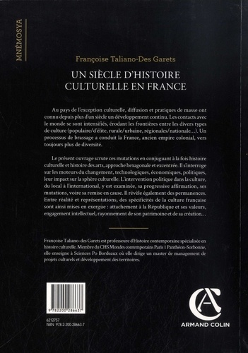 Un siècle d'histoire culturelle en France. De 1914 à nos jours