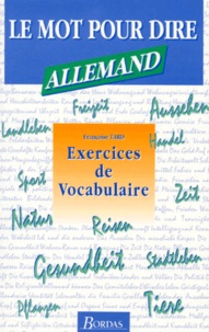 Françoise Tard - Allemand. Exercices De Vocabulaire.