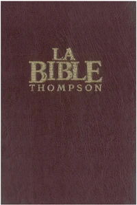 Bible Thompson rigide, marron "Colombe"