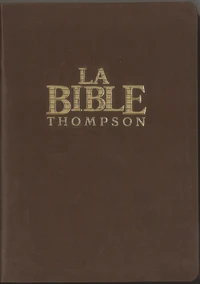 Bible Thomson souple luxe vynil, marron "Colombe"