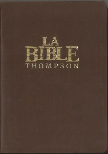 Frank-Charles Thompson - Bible Thomson souple luxe vynil, marron "Colombe".