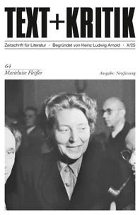 TEXT + KRITIK 64 - Marieluise Fleißer