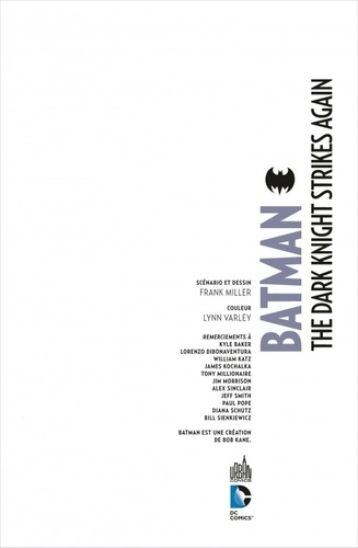 Batman  The dark knight strikes again -  avec 2 DVD