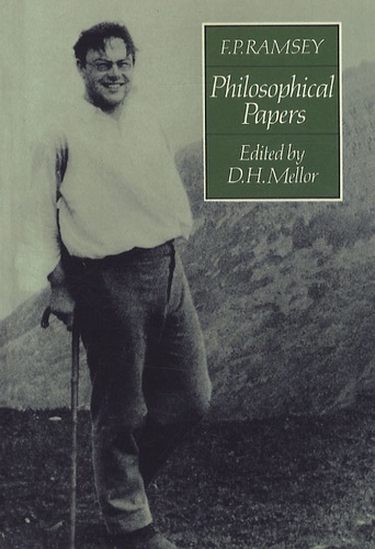 Frank Plumpton Ramsey - Philosophical papers.