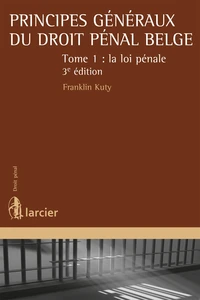Principes généraux du droit pénal belge